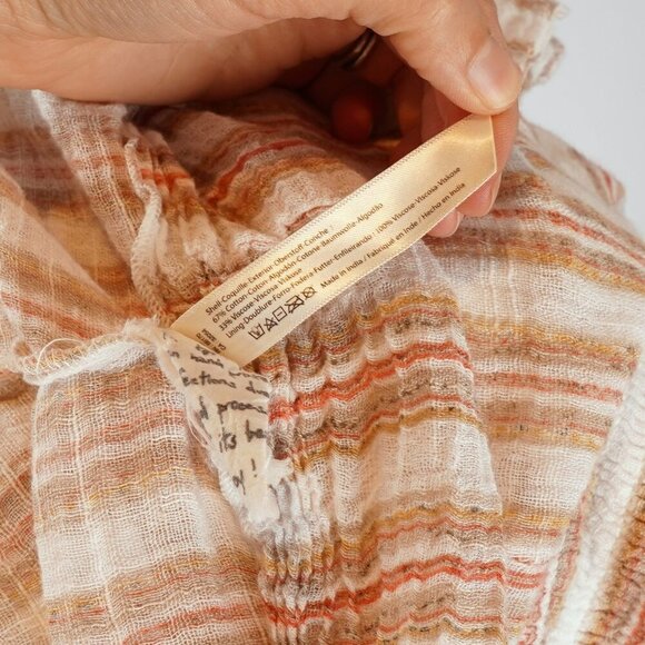 Free People Giselle Ivory Striped Convertible Skirt Dress - Size XS - Picture 4 of 8